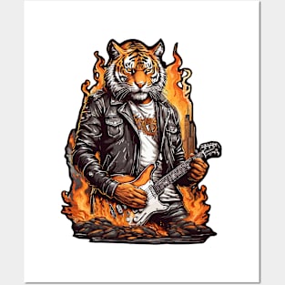 Fire Tiger guitarist Posters and Art